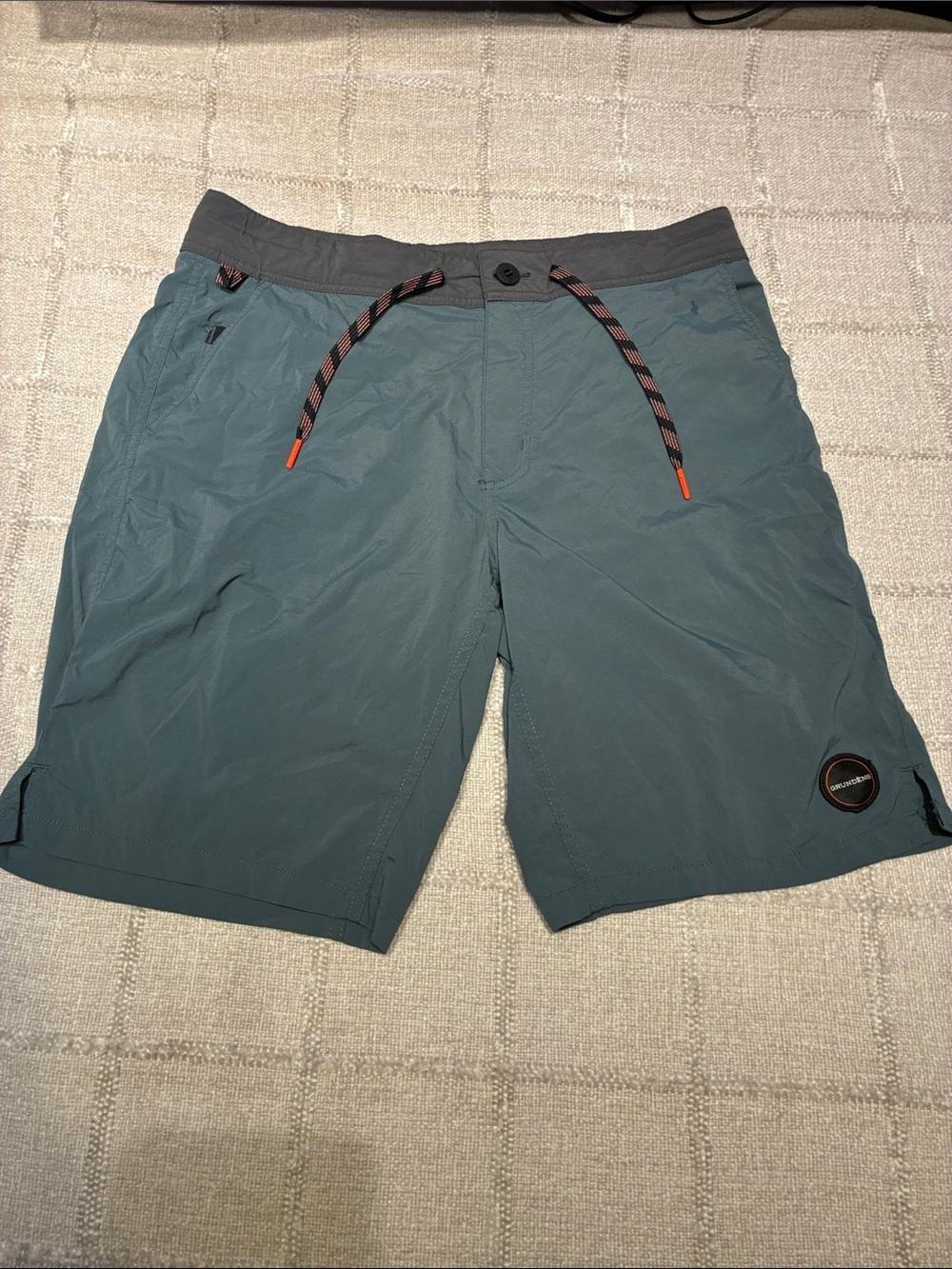 Men's Slate Teal Swim Hybrids with Elastic Waist